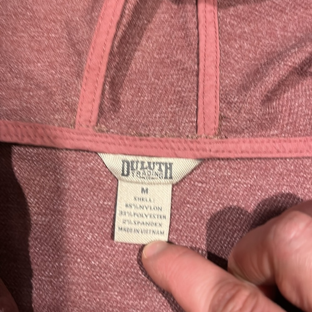 Women's Hooded Parka Jacket - Burgundy - Picture 10 of 11